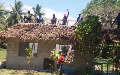 Renewing the Natangura thatch roof